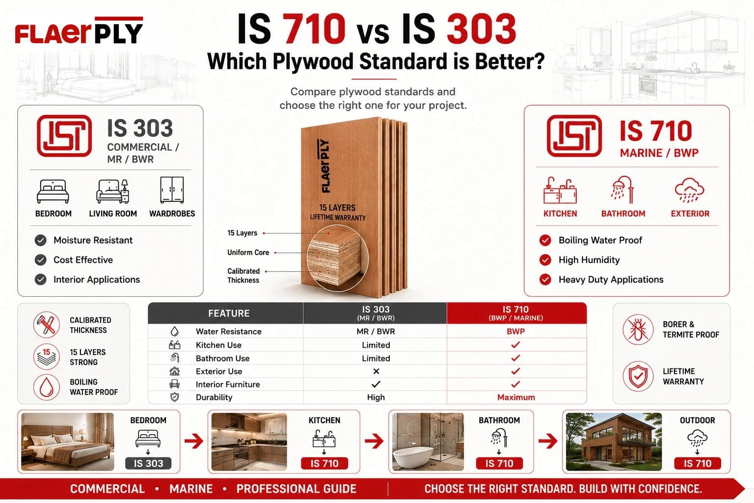 Which is better — 710 or 303 plywood?