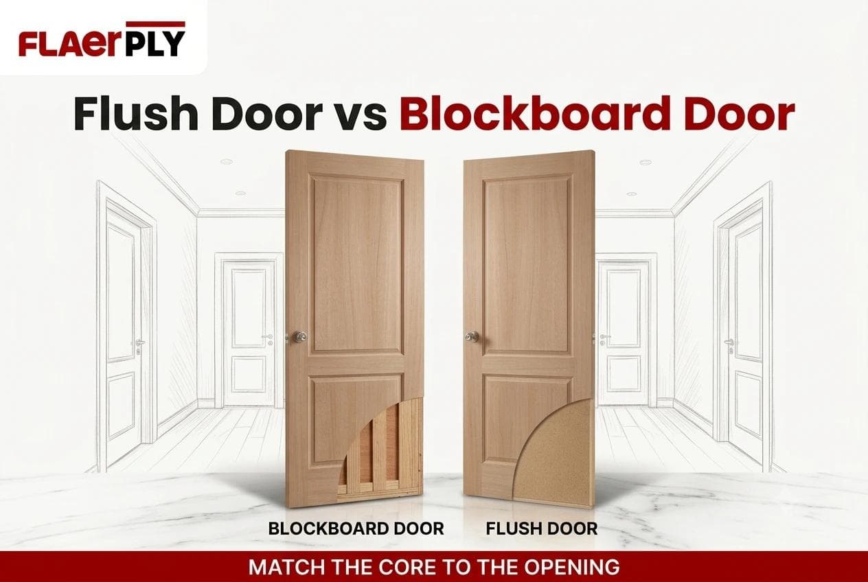 Flush Door vs Blockboard: Differences, Uses & Which to Choose