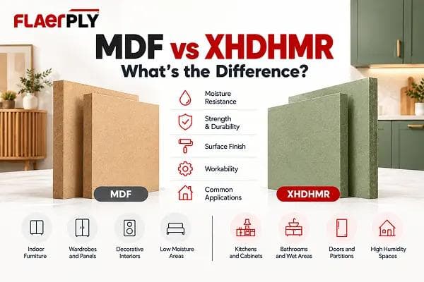 MDF vs XHDHMR: Differences, Uses, Strength & Water Resistance