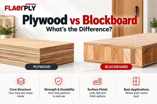 Plywood vs Blockboard: Differences, Uses, Strength & Durability